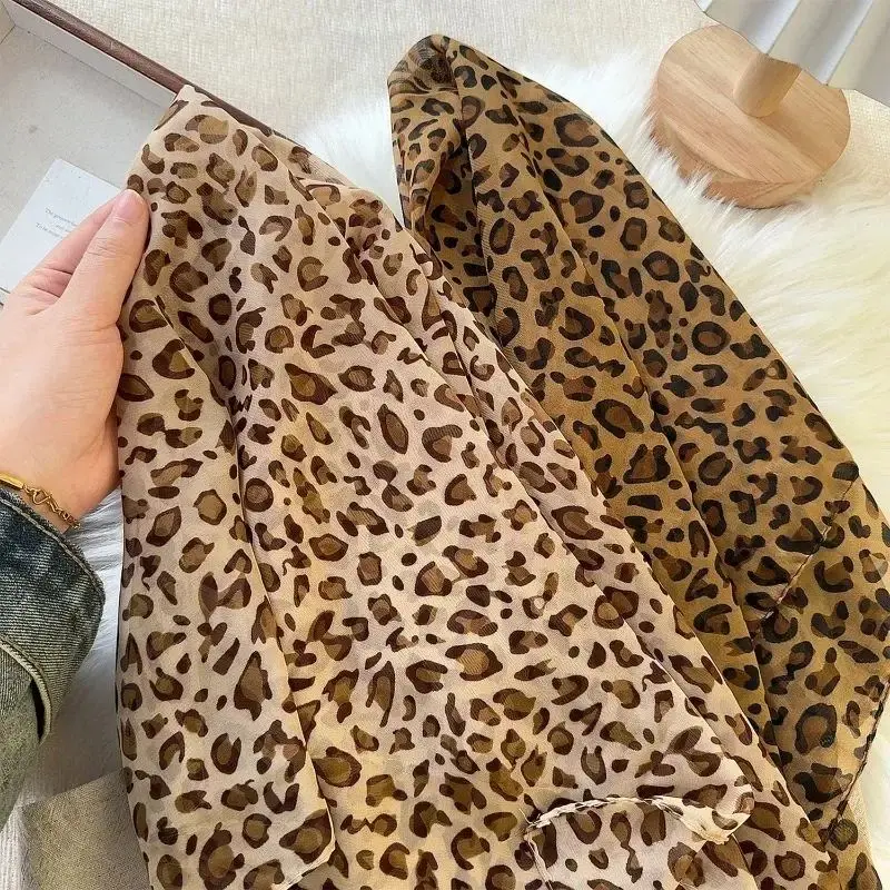 Schal Bandana Leopardenmuster, als Kopftuch oder Halstuch – Bild 3